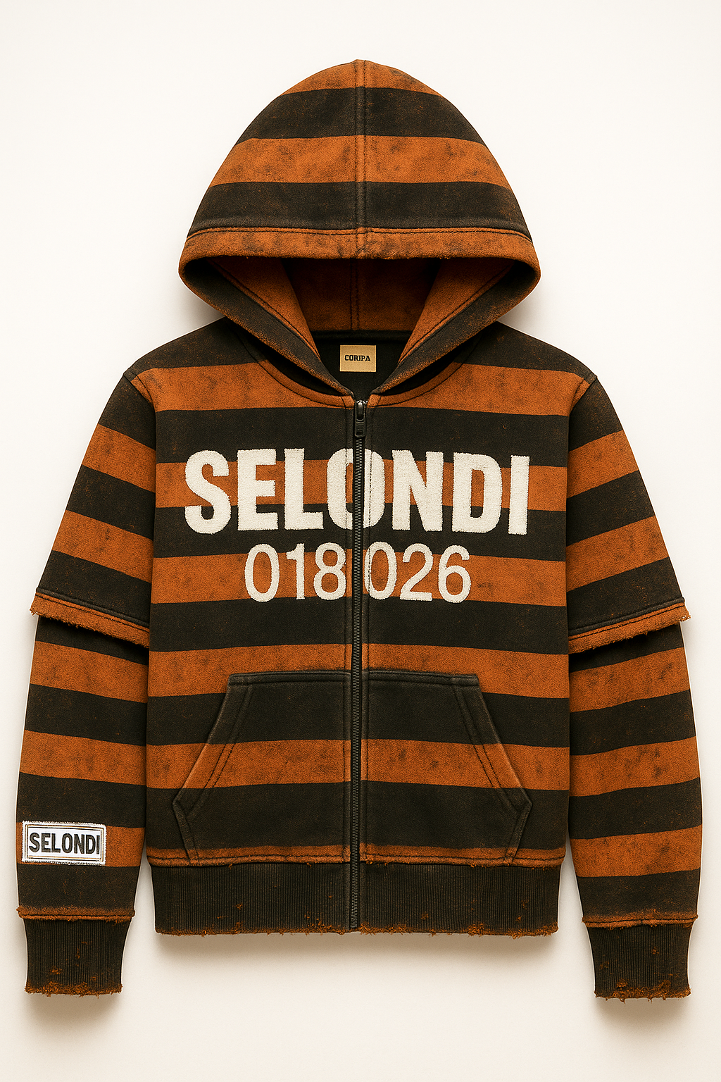 Selondi Double Sleeve Prisoners Zipup