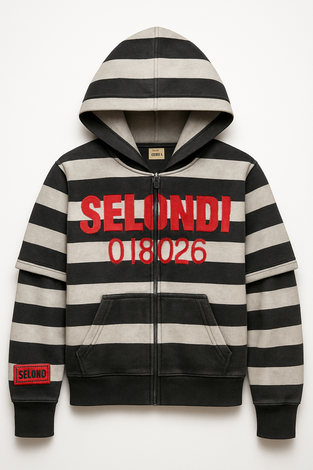 Selondi Double Sleeve Prisoners Zipup